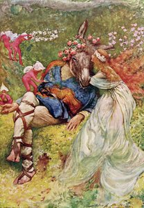 Titania og bunn i A Midsummer